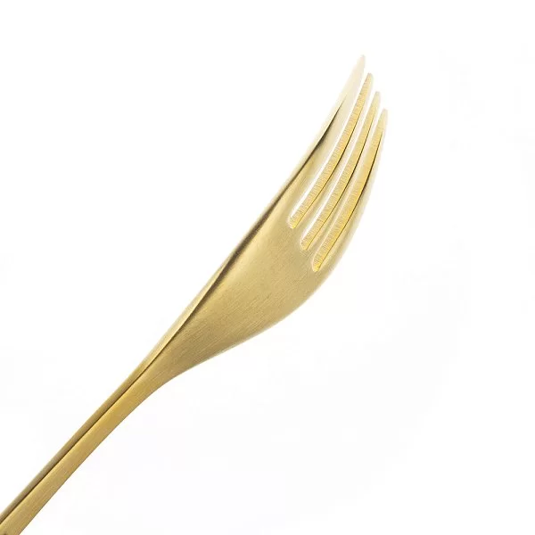 Набор столовых приборов на 6 персон Icon Matte Gold Brushed 24 предмета, нержавеющая сталь 18/10 + позолота, Cutipol, Португалия, IC.006 GB - изобр. 15