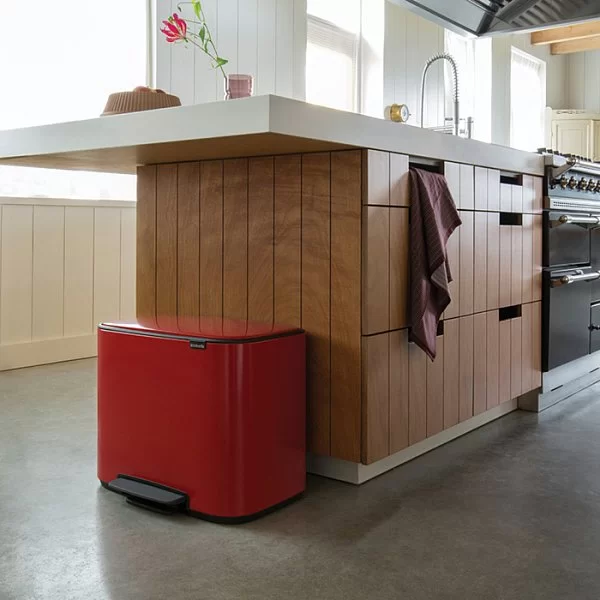Мусорный бак 3 секции Pedal Bin Bo, 3x11л, пламенно-красный, Brabantia, 121029 - изобр. 16