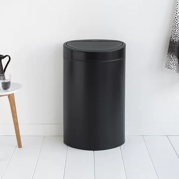 Мусорный бак Touch Bin New 40л, черный матовый, Brabantia, 114946 - изобр. 10