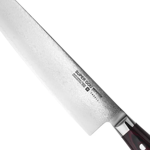 Нож кухонный Kiritsuke 20 см GOU 161 материал лезвия порошковая сталь SG2 Laminated, Yaxell, Япония, YA37134 - изобр. 8