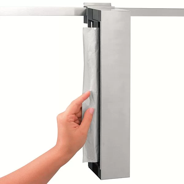 Держатель для пленки/фольги навесной 11х37х7 см, материал нержавеющая сталь, Brabantia, 460128 - изобр. 8