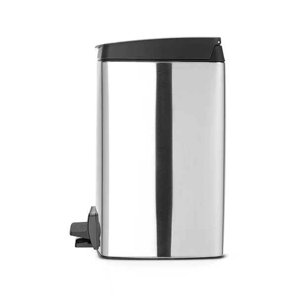 Мусорный бак эргономичный Pedal Bin, 10л, стальной матовый, Brabantia, 461804 - изобр. 9