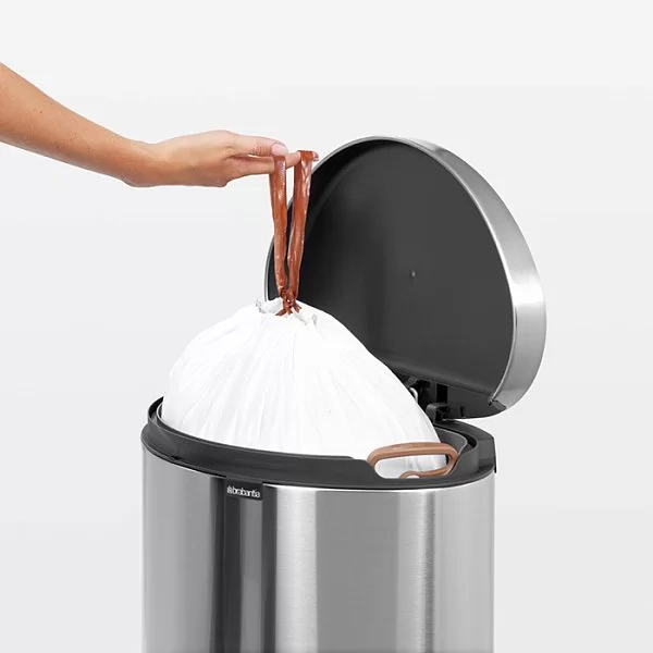 Мусорный бак эргономичный FlatBack+, 40л, матовая сталь, Brabantia, 482021 - изобр. 12