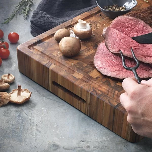 Доска разделочная торцевая Butcher Block 51x38x4 см, древесина тика, Teakhaus, США, TH331 - изобр. 11