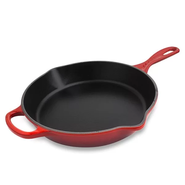 Сковорода глубокая 26 см, эмалированный чугун, цвет вишневый, Le Creuset, Франция, 20187260600422 - изобр. 7
