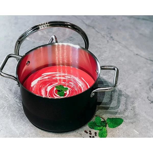 Кастрюля COMFORT GLASS BLACK 2,2 л, диаметр 16 см, нержавеющая сталь, Silampos, Португалия, 63212JWR6616100 - изобр. 9