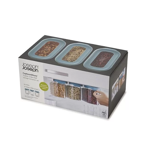 Набор из 3-х подвесных контейнеров CupboardStore 19,5х14,5х33 см, объем 1,3 л, полистирол, цвет темный опал, Joseph Joseph, Великобритания, 81112 - изобр. 13