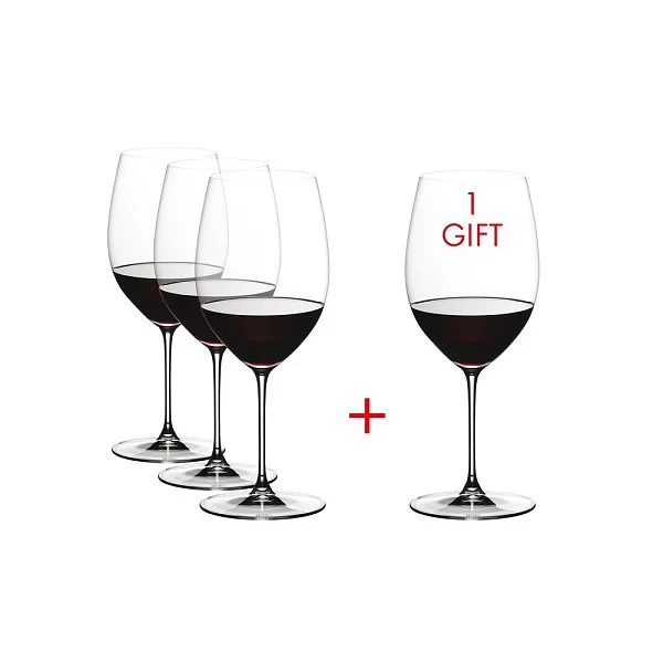 Набор бокалов для красного вина Cabernet/Merlot 625 мл, хрусталь, 4 шт, Veritas, Riedel, 5449/0 - изобр. 9