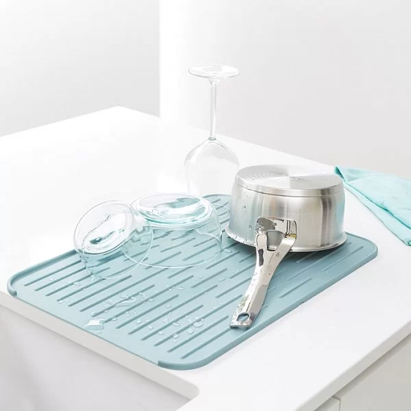 Силиконовый коврик для посуды Sink Side 44x32 см, цвет мятный, Brabantia, 117480 - изобр. 13