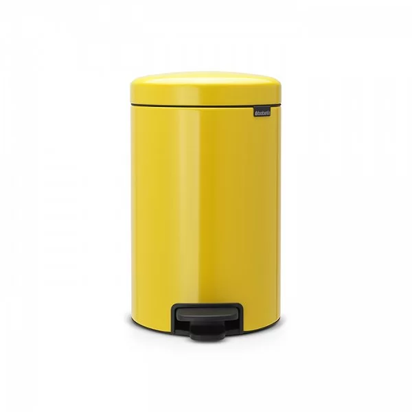 Мусорный бак с педалью NewIcon, 12л, желтая маргаритка, Brabantia, 113567 - изобр. 7