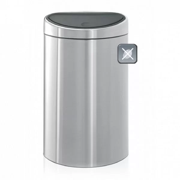 Мусорный бак TOUCH BIN двухсекционный объем 10 + 23 л, стальной, Brabantia, 378720 - изобр. 7