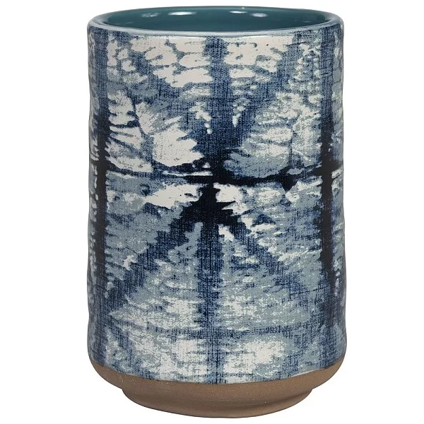 Стакан для зубной пасты Shibori 9х9х12 см, материал керамика, Creative Bath, США, SHB11IND - изобр. 7