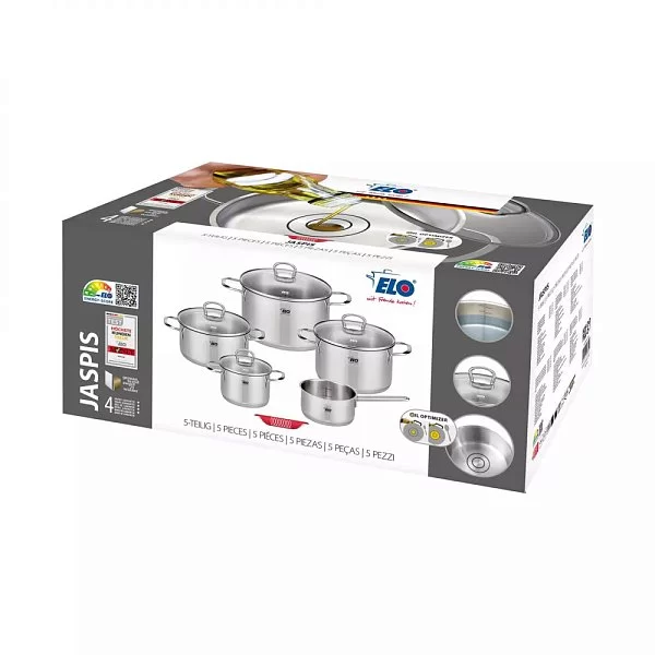 Набор посуды из 9 предметов, нержавеющая сталь, ELO, Германия, 90835 - изобр. 14