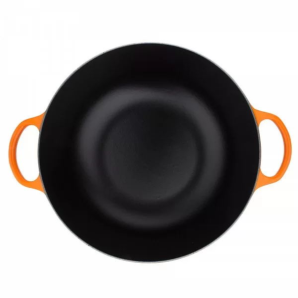Казан La Marmite с крышкой 32 см, объем 7 л, материал чугун, цвет оранжевый, Le Creuset, Франция, 21114320900430 - изобр. 9