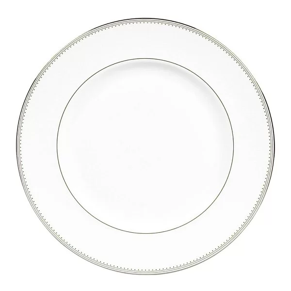 Тарелка обеденная Vera Wang Grosgrain 27 см материал фарфор, цвет серебро + белый, Wedgwood, Великобритания, 50116401004 - изобр. 7