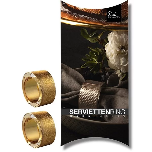 Набор из 2-х позолоченных колец для салфеток Gold Rush в подарочной упаковке, материал хрусталь, Eisch, Германия, 74390551 - изобр. 7