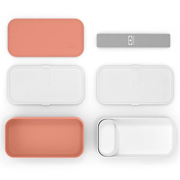 Ланч-бокс MB Original Orange Tropical, длина 18,5 см, цвет оранжевый, пластик, Франция, Monbento, 11010024 - изобр. 9