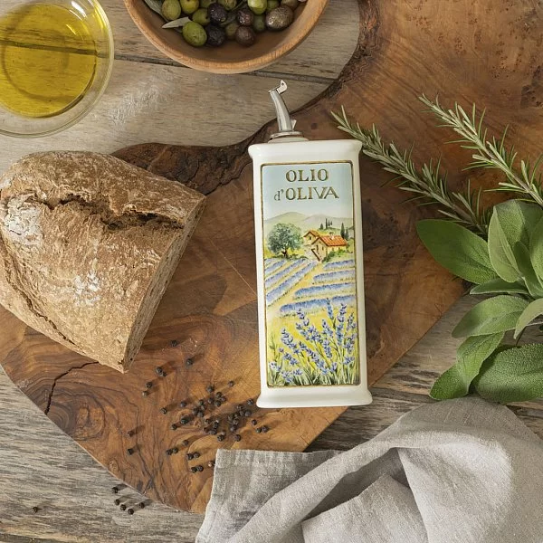 Бутылка для масла LAVENDER 500 мл, керамика, Nuova Cer, Италия, 9506-OFR - изобр. 8
