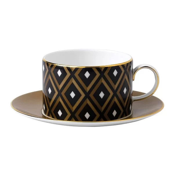 Чайная пара Arris 180 мл, материал фарфор, цвет черный, Wedgwood, Великобритания, 40014669 - изобр. 7