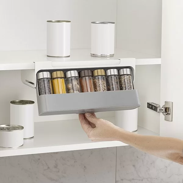 Органайзер для специй подвесной CupboardStore 32х13,5х9,3 см, материал полипропилен, цвет серый, Joseph Joseph, Великобритания, 85147 - изобр. 8