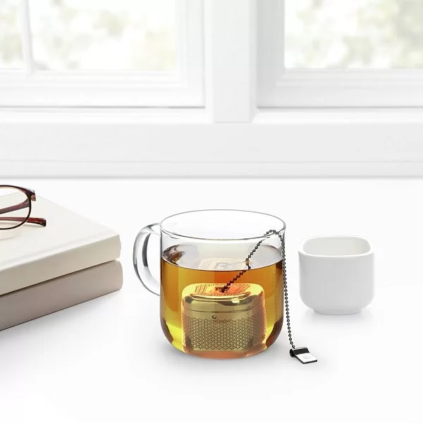 Ёмкость для заваривания Cutea с подставкой цвет белый, материал керамика + металл, Umbra, Канада, 1004304-670 - изобр. 11