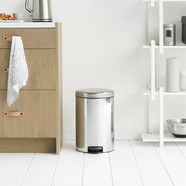 Мусорный бак с педалью 20л, металлическое внутреннее ведро, Brabantia, 114267 - изобр. 10