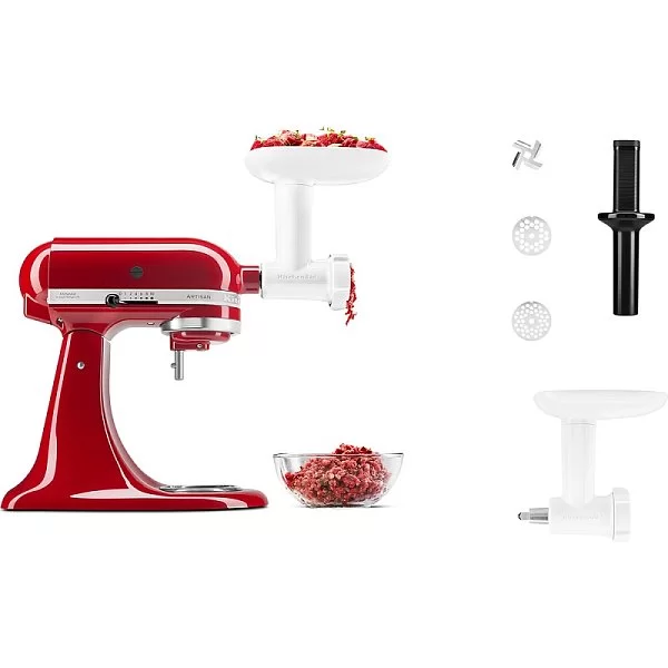 Насадка мясорубка пластиковая цвет белый, Kitchen Aid, США, 5KSMFGA - изобр. 11