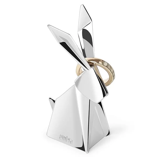 Набор из 3-х держателей для колец Origami, цвет стальной, металл, Umbra, Канада, 1010123-158 - изобр. 9