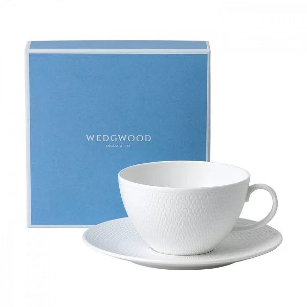 Чайная пара Gio 280 мл, материал фарфор, цвет белый, Wedgwood, Великобритания, WGW-40034143/40034144 - изобр. 10