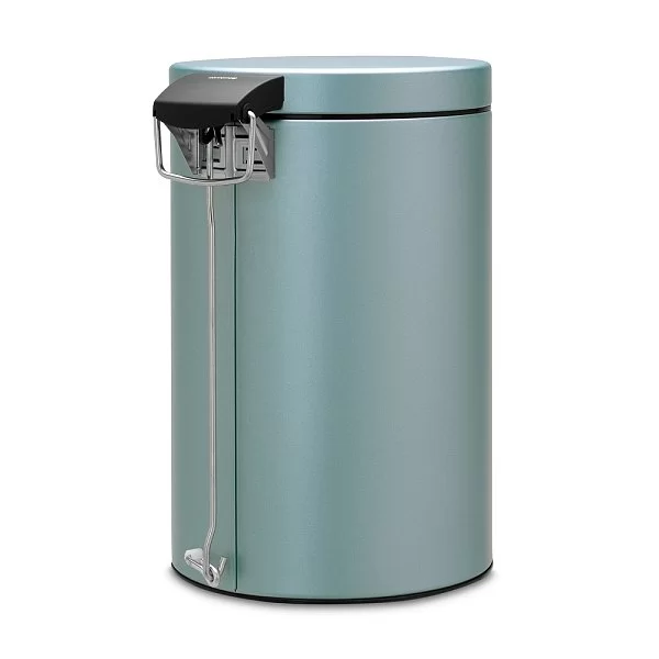 Ведро для мусора с педалью 12 л цвет мятный металлик, материал нержавеющая сталь, Brabantia, 106002 - изобр. 9