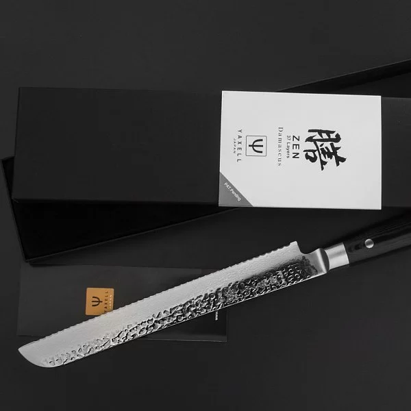 Нож для хлеба 23 см ZEN материал лезвия сталь VG-10 Laminated, Yaxell, Япония, YA35508 - изобр. 12