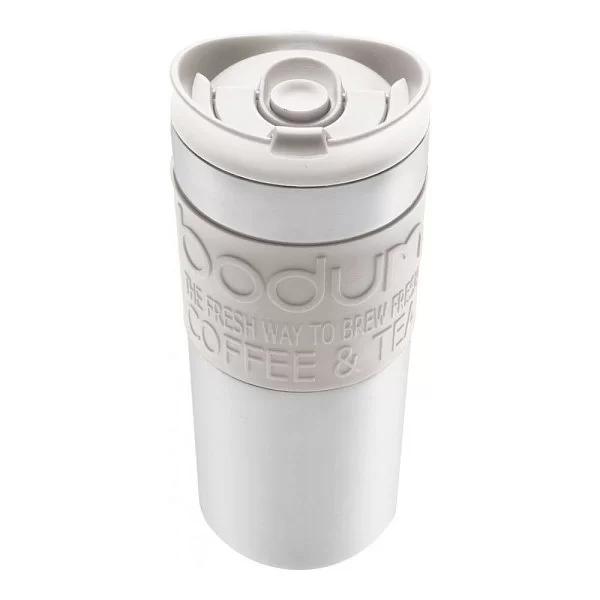 Кружка дорожная с прессом Travel, 0,35 л, белый, Bodum, 11067-913 - изобр. 8