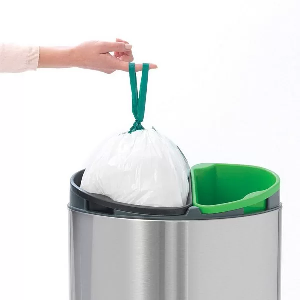 Мусорный бак 2 секции Touch Bin New, 10+23л, Brabantia, 112867 - изобр. 14