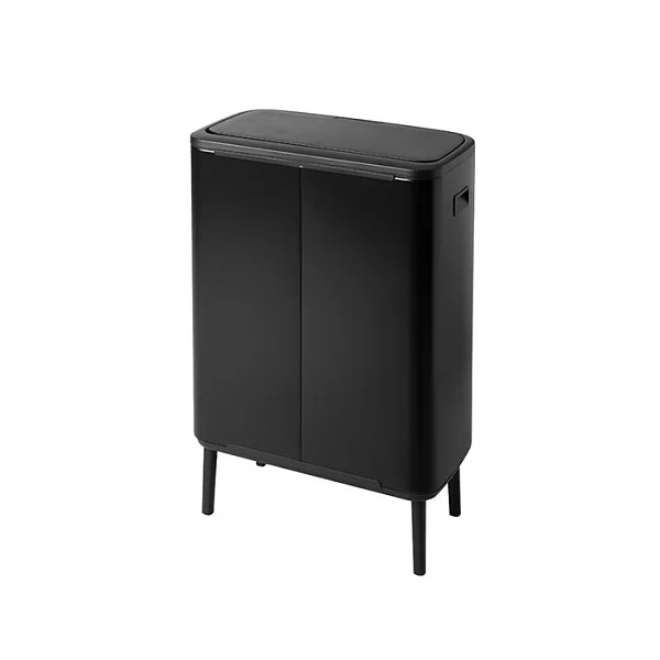 Мусорный бак 2-х секционный TOUCH BIN BO HI объем 2х30 л, цвет черный матовый, материал нержавеющая сталь, Brabantia, Бельгия, 130625 - изобр. 9