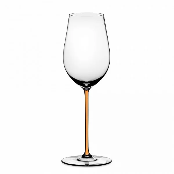 Бокал для белого вина Riesling/Zinfandel 395 мл, ручная работа, оранжевая ножка, хрусталь, Fatto a mano, Riedel, 4900/15O - изобр. 7
