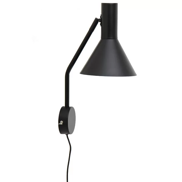 Лампа настенная Lyss 18x42 см, материал железо, цвет черный матовый, Frandsen, Дания, 4509_65011 - изобр. 7
