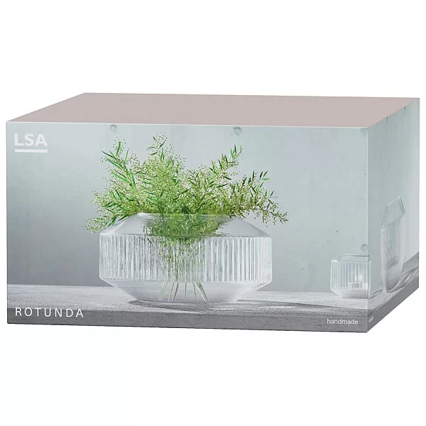 Ваза Signature Rotunda 14 см, выдувное стекло, LSA International, Великобритания, G1655-14-301 - изобр. 10