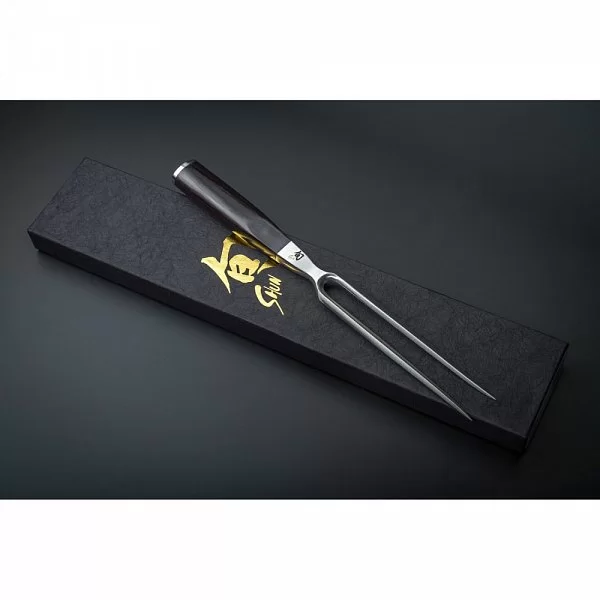 Вилка для мяса Shun Classic длина лезвия 16,5 см, нержавеющая сталь, Kai, Япония, DM-0709 - изобр. 13