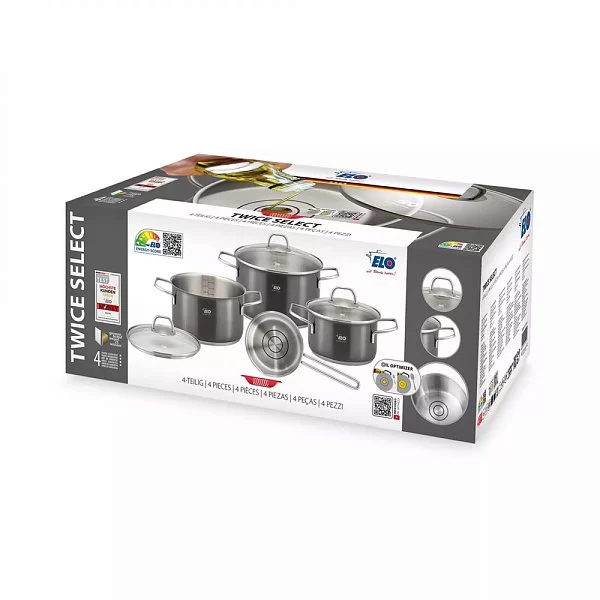 Набор посуды из 7 предметов, нержавеющая сталь, цвет графит, ELO, Германия, 41400 - изобр. 15
