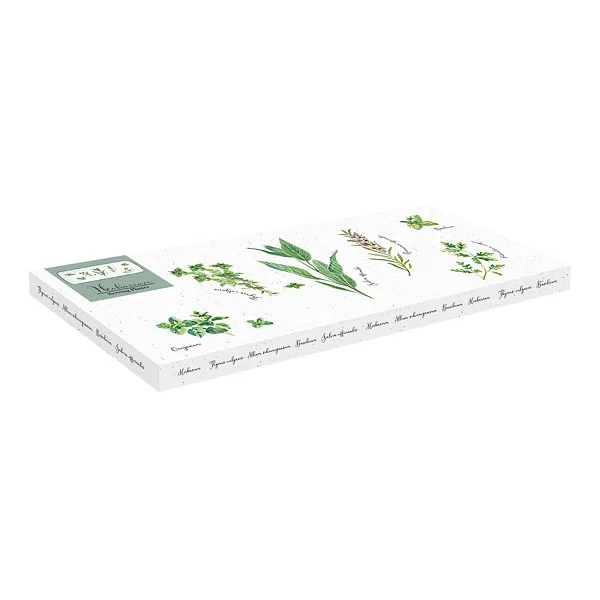 Фарфоровое блюдо прямоугольное Herbarium 36х15,5 см, цвет белый, Easy Life, Италия, EL-R2209_HERU - изобр. 8