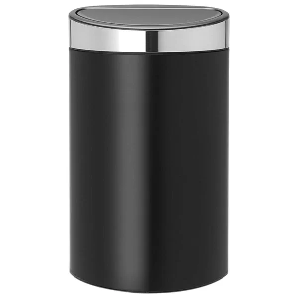 Мусорный бак Touch Bin New 40л, черный матовый, Brabantia, 114847 - изобр. 7