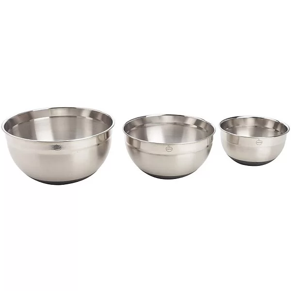 Набор из 3-х антискользящих мисок с крышками материал нержавеющая сталь + силикон, Mastrad, Франция, F29253 - изобр. 8