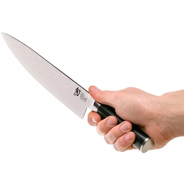 Нож кухонный поварской Gyuto длина лезвия 26,7 см, сталь VG-MAX в обкладках из дамаска, Kai, Япония, DM-0707 - изобр. 11