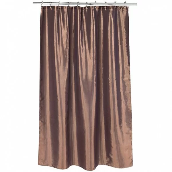 Шторка для ванной Shimmer Bronze 178x183 см, цвет коричневый, материал полиэстер, Carnation Home Fashions, США, FSC15-FS/82 - изобр. 7