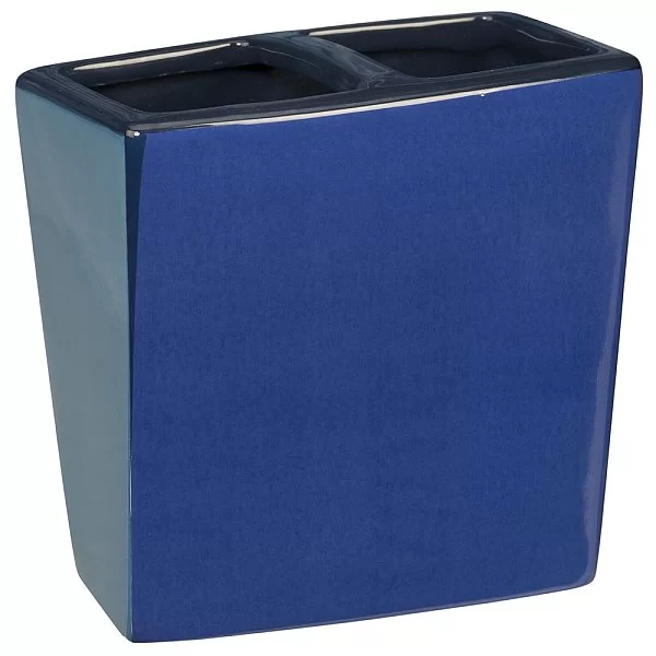Стакан для зубных щеток Wavelength 8х10х11 см, материал керамика, Creative Bath, США, WVL60BLU - изобр. 7