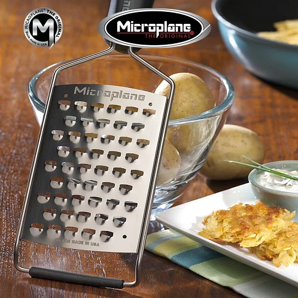 Терка крупная Gourmet материал нержавеющая сталь + силикон, цвет черный, Microplane, США, 45000 - изобр. 13