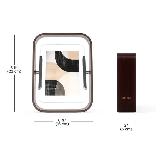 Фоторамка двусторонняя Bellwood 16х22 см, стекло+темное дерево, Umbra, Канада, 1022813-746 - изобр. 15