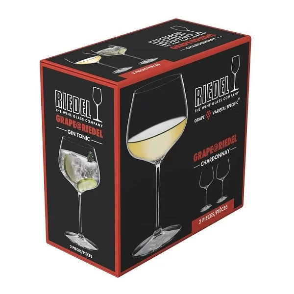 Набор из 2 бокалов для белого вина Chardonnay и джин-тоника 650 мл, хрусталь, Riedel, 6424/97 - изобр. 10
