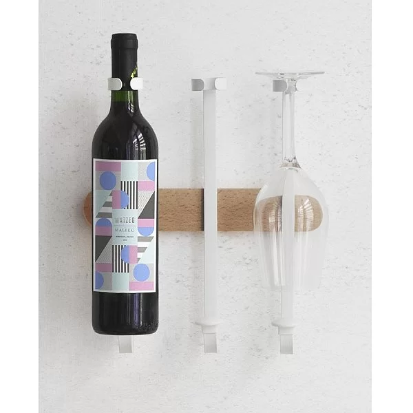 Настенный держатель для винных бутылок Showvino 30,5х26,8 см, материал металл + дерево, Umbra, Канада, 1010211-668 - изобр. 15