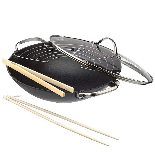 Вок чугунный с крышкой и решеткой Lhasa 30 см BEKA, Бельгия, 14300734 - изобр. 7